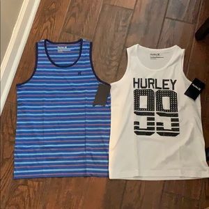 NWT 2 Hurley Youth Large Tank Tops